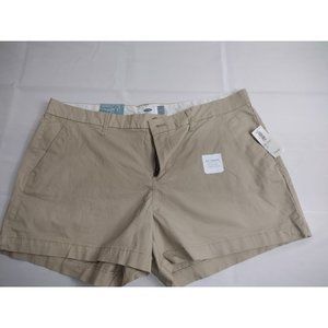 Old Navy Pixie Womens Shorts Beige Chino Med Wash Mini Size 12
